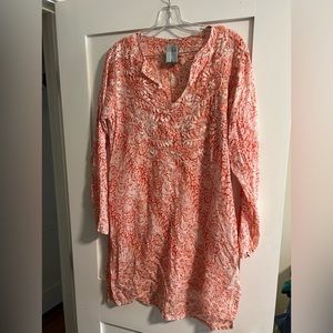 Women’s silk dress shirt.